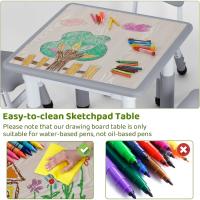 Mesa de Niños Ajustable en Altura Juego de Sillas de 4 Ideal para Jardín de Infantes y Habitación - details 39
