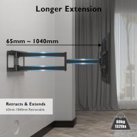 Soporte de TV para Pared con Brazo Articulado Extra Largo de 1040mm Giratorio e Inclinable para Pantallas de 32-75" de LCD/LED/OLED Hasta 60kg VESA Máx 600x400 mm - details 1