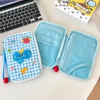 Bolsa de documentos bonita de fibra de poliéster, impermeable con asa, porta pasaporte, documentos de gran capacidad, organizador de pasaporte, uso diario - details 3