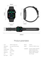 Reloj mujer inteligente exterior deporte Bluetooth llamada Voz podómetro ritmo cardíaco Reloj de presión arterial - details 5