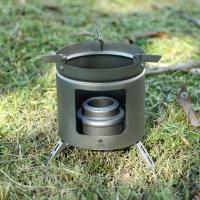 Estufa de alcohol de titanio, mini estufa de camping para acampar al aire libre, senderismo, mochilero - details 14