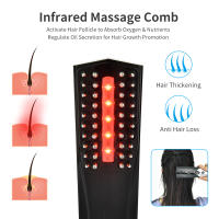 Peine eléctrico para el crecimiento del cabello, masajeador Medicinal para la cabeza, masajeador del cuero cabelludo, vibrador con luz infrarroja, cepillo de masaje, aplicador de medicina anticaída del cabello - details 3