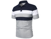 Polo de golf a rayas para hombre, camiseta de manga corta con solapa, ropa deportiva transpirable, camisetas de verano - details 11