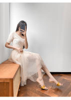 Sandalias populares del bosque de álamo de diamantes de imitación tacones altos de aguja para mujer desgaste de una palabra - details 16