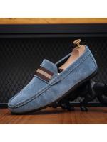 Los hombres de frijol zapatos a pasos de los hombres perezosos zapatos de moda de los hombres zapatos de cabeza redonda de gran tamaño de los hombres modelos Lefebvre zapatos zapatos casuales - details 3