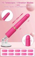 Vibrador de empuje con control por aplicación, consolador grande, punto G Vaginal, masajeador automático hacia arriba y hacia abajo, Coño retráctil, Juguetes sexuales para adultos para mujeres - details 1