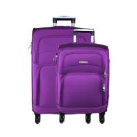 Maleta de Lona con 4 ruedas 360° y Código de Seguridad. ¡Equipaje ideal para Viajes en cortos y largos en avión! Color MORADO - details 0