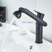 Lavabo de 1080 grados, fregadero de cocina, aireador de agua para baño, grifo negro, grifo calentado, mezclador Gourmet, grifería - details 12