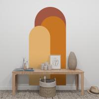 Pegatinas De Pared Geométricas Decorativas 52x140cm Adhesivas Para Sala De Estar Sofá Decoración Arte Moderno PVC Sin Químicos Peligrosos - details 4