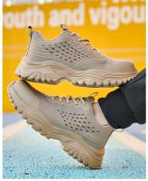 Zapatos de Seguridad Inflexibles Punta de Acero, Botas de Trabajo Anti-Golpes y Anti-Pinchazos, Zapatos Protectores Bajos con Aislamiento para Soldador de 6KV Zapatillas de Moda para Hombres - details 14