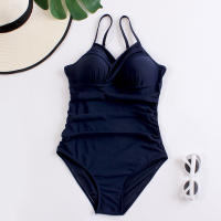 Traje de Baño de Una Pieza Sexy sin Espalda con Volantes Material de Poliéster - details 11