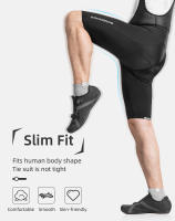 Pantalones Cortos de Ciclismo para Hombres y Mujeres ROCKBROS con Cojín 3D Almohadilla Montaña Bike Transpirabilidad Elástica Secado Rápido Slim Estilo Deporte y Aventura Material Poliéster Cintura Alta - details 7