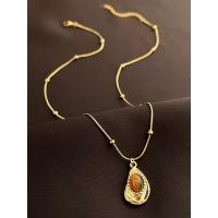 El acero de titanio no se desvanece, collar de piedra de ojo de tigre, nuevo diseño de nicho, sentido avanzado - details 1