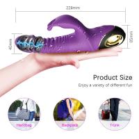 Vibrador de empuje de conejo para mujeres y adultos, estimulador de clítoris telescópico automático, masturbación femenina, Juguetes sexuales, 2022 - details 5