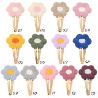 Horquillas con flores bordadas para el pelo, accesorios para el cabello para niñas, pasadores Vintage, 10 unidades por lote - details 0