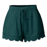 Pantalones cortos de verano de talla grande, cómodos, de alta calidad, de Color sólido, básicos informales para mujer - details 0