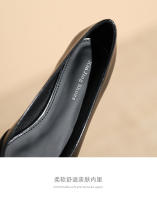 Nueva hebilla de cinturón, boca poco profunda, zapatos individuales de suela plana, zapatos individuales casuales - details 5