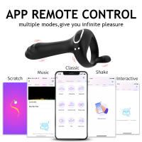 Anillo de Pene Vibrador Inalámbrico para Parejas Masaje de Próstata Estimulador de Clítoris Juguetes Sexuales para Adultos Marca OOEEY - details 9