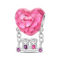 Abalorio Original de Plata de Ley 925 para mujer, abalorio de alta calidad adecuado para pulsera DIY, cuentas de amor para el Día de San Valentín, regalos de joyería para fiesta, nuevo - details 5