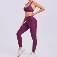 Leggings de dos piezas con espalda en V, gimnasio Tre, conjunto de entrenamiento para correr, ropa deportiva para mujer, traje de yoga - details 2
