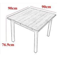 Mesa Cuadrada Multiusos Comedor Cocina |   Dimensiones 90 x 90 cm Extensible Libro a 180 x 90 cm - details 2