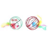 Juguete para mascotas para gatos - Jaula con bolas de ratón de color aleatorio para gatitos - Suministros y accesorios para mascotas para felinos - details 5