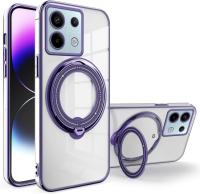 Funda para Xiaomi Redmi Note 13 Pro 5G, Funda antigolpes de TPU transparente con soporte giratorio 360 - details 0