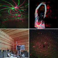 ESHINY Mini 4in1 Pattern Effect R&G Audio Star Whirlwind Laser Projector Stage Disco DJ Club Bar KTV Family Party Light Show P14 - details 0