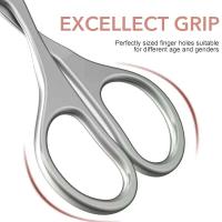 Cuchillo curvo de acero inoxidable con queratina, tijeras para cortar uñas, cejas, pestañas, piel seca, 1 pieza. - details 4