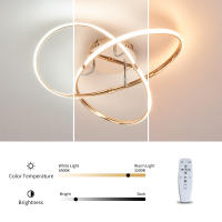 NEO Gleam-candelabro led moderno para sala de estar, lámpara de techo interior para dormitorio, sala de estudio, hogar inteligente, Alexa, negro/cromo/dorado - details 7