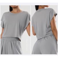 Camiseta de Yoga de Verano Top Casual con Secado Rápido Ropa Suelta y Transpirable de Manga Corta para Mujer Ideal para Correr al Aire Libre - details 12