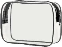 Bolsa transparente de PVC con cremallera para mujer, estuche de maquillaje transparente, organizador de artículos de tocador de viaje, almacenamiento, artículos de tocador para baño, 1/12 Uds. - details 6