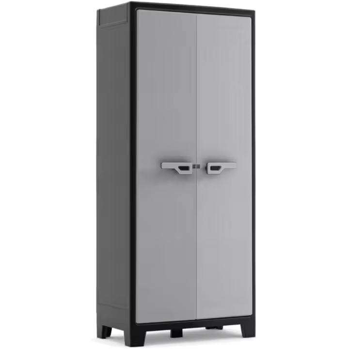 Regulables en altura | Color Negro/Gris | 80 x 44 x 182 cm - 1