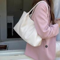 Bolso de hombro blanco sencillo 2025 Bolso de mano suave de cuero PU para mujer - details 9