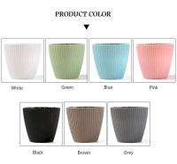 Macetas de cerámica de colores modernas para vivero de jardín, macetas de plástico para plantas de interior - details 2