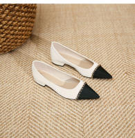 Nuevo estilo elegante de celebridad, cadena dorada, zapatos individuales de tacón bajo, zapatos individuales casuales - details 27