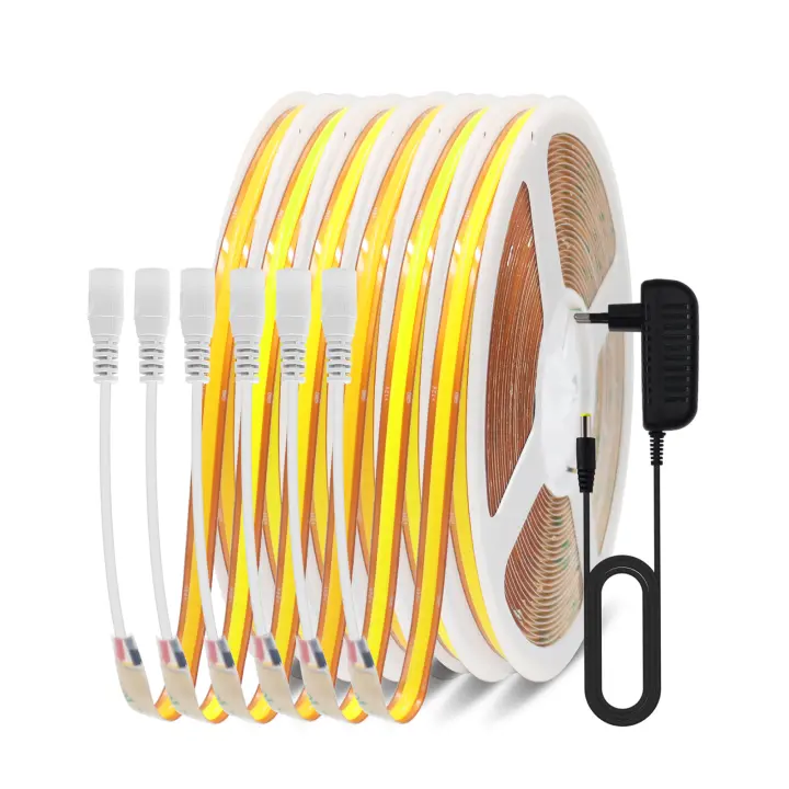 GAHADA Tira de LED COB 12V 24V, Cortable, 528LEDs/m, Iluminación Lineal de PCB de 8mm para Lightbox DIY - 1