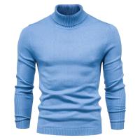 Suéter grueso de invierno de cuello alto para hombre, suéter informal de cuello alto de color sólido, cálido y ajustado, jersey de cuello alto para hombre - details 21