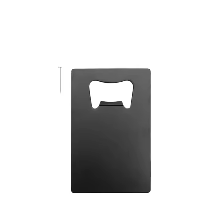 Abridor de botellas de cerveza portátil, herramienta de Metal para tarjeta de crédito, 2 colores, 85x54mm, nuevo - 1