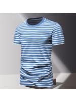 Camisetas Deportivas de Verano 2024 para Hombres Manga Corta, Cuello Redondo, Material de Poliéster, Secado Rápido, Transpirable, Para Correr al Aire Libre y Construir Músculos - details 2