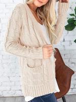Suéter de manga larga con cuello en V para mujer, cárdigan de un solo pecho, nuevo, Otoño e Invierno - details 20