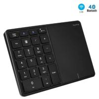 USB+Bluetooth Numeric with Touchpad Wireless Digital Keyboard for OS Accounting Windows IOS 22 Keys Number Keypad - details 0