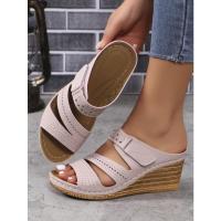 zapatos de zapatilla de tacón de cuña de verano para mujer - details 2