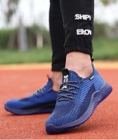 Zapatos de seguridad transpirables para hombre, botas de trabajo con puntera de acero, zapatos de seguridad indestructibles a prueba de pinchazos, zapatillas ligeras y cómodas - details 27
