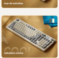 Langtu L98 teclado de tres modos de alto valor RGB con cable juego competitivo oficina escribiendo película inalámbrica teclado silencioso - details 25
