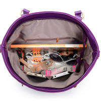 Bolsos Bandolera Mochila Totes Shoppers y bolso de hombro para mujeres Damas Juego de 6 piezas de cuero PU con diseño de nylon y poliéster - details 23