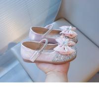 Zapatos de vestir para niñas, zapatos planos Mary Jane con lazo de diamantes de imitación, zapatos planos de princesa elegantes y dulces para la escuela, primavera y otoño, 2025 - details 9