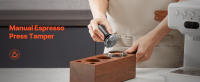 SucceBuy Espresso Tamper 58 mm, manipulador de café con resorte, herramienta de manipulación de 30 libras para espresso, manipulador de acero inoxidable con mango antideslizante - details 0