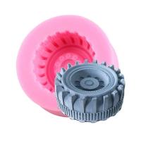 Molde de Neumático de Coche 3D de Silicona Herramienta de Decoración DIY para Hornear Fangdan - details 3