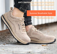 Zapatos de seguridad antichispas para soldador, calzado de trabajo de gamuza antiperforación, antideslizante - details 1